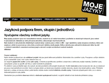 Tablet Screenshot of mojejazyky.com